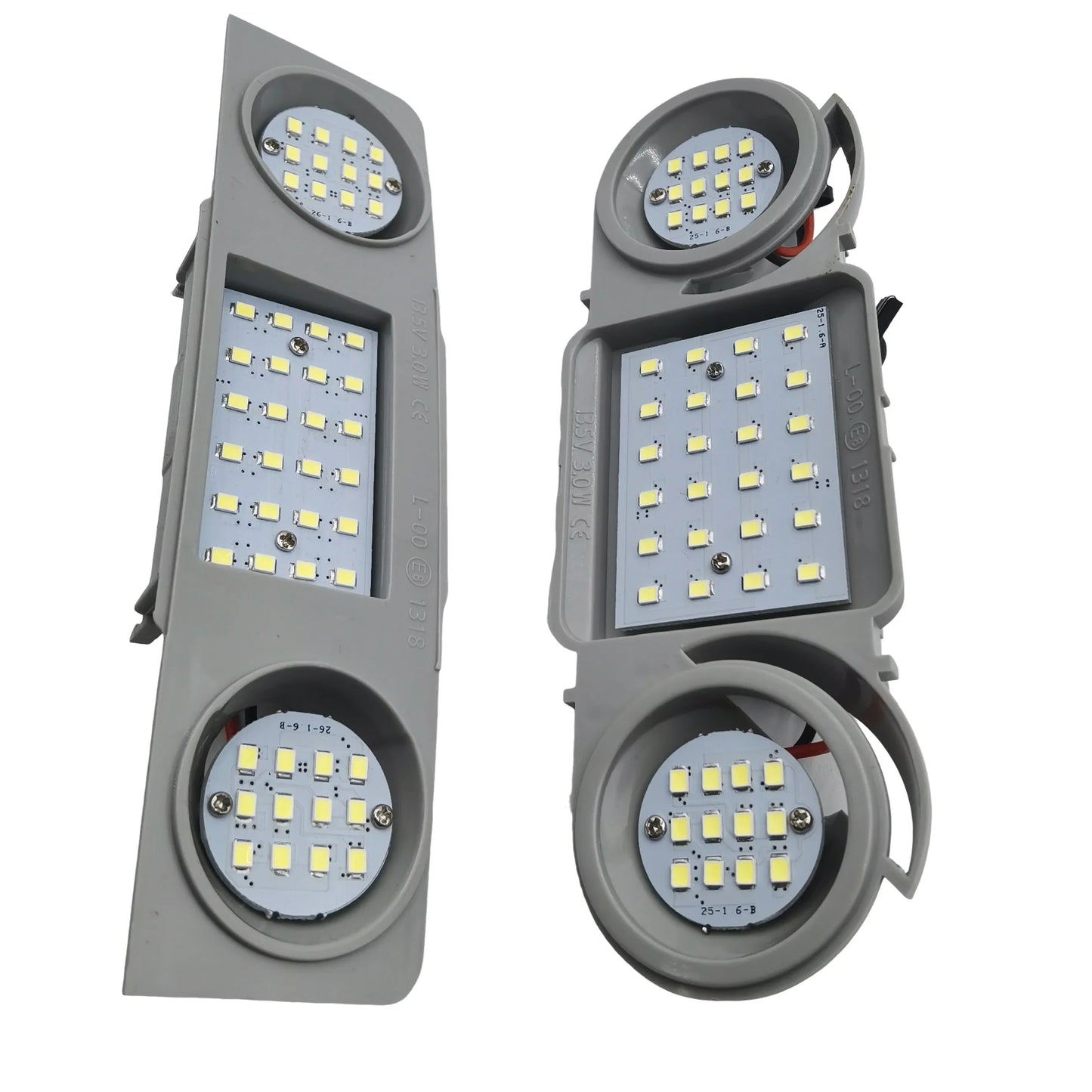 2pcs Car Interior Dome Roof Lights 48 LED For VW Passat CC B6 B7 Golf Tiguan Touran Scirocco Seat Leon Alhambra Superb Octavia