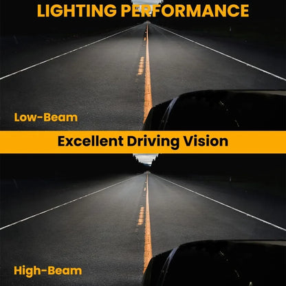 Halo Projector LED Headlights Glossy Black Housing Smoke  Compatible with Lincoln Mark LT, Left + Right Pair Headlamps Assembly