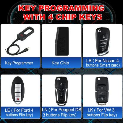 LAUNCH X431 Key Programmer x 4 Keys Set IMMO Programming Tools work with IMMO ELITE/PLUS PROG 3