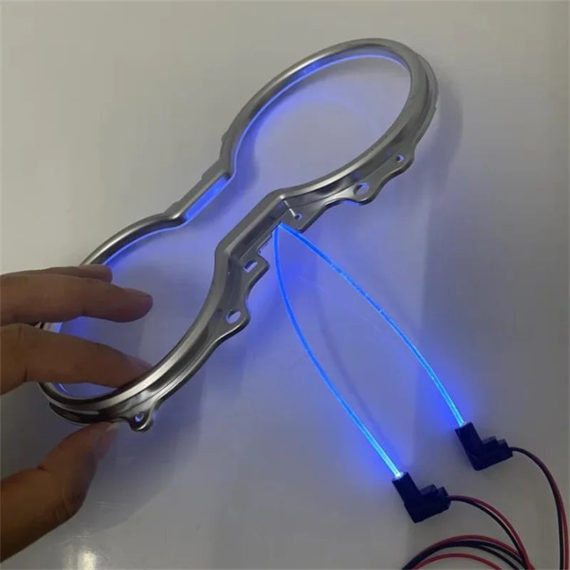 Car LED Central Cup Holder Atmosphere Lights For Toyota Highlander 2021 2022 2023 Auto Armrest Box Ambient Light Ice Blue Lamps