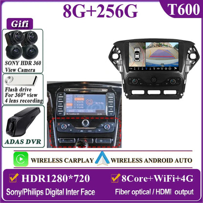 Autostereo 14 For Ford Mondeo MK4 2007-2014 Car Multimedia Video Player GPS Navigation Radio Android 13 Auto Carplay No 2Din DVD