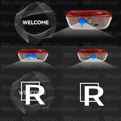 Dual lens dynamic Welcome Door Lights For vw Teramont PHIDEON Passat Magotan Golf Car Accessories Projection led Lamp variation