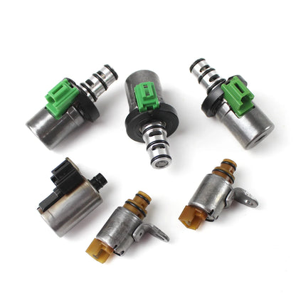 48420K-R 4F27E FN4A-EL 6 PCS 5-Speed Transmission Solenoid Kit Engine Auto Parts For 2000-2012 Ford Focus Mazda 2 3 5 CX-7 MPV