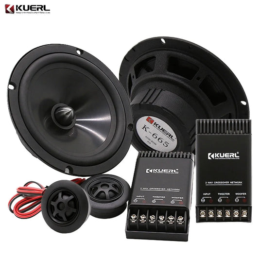 Car Audio Set 6.5 Inch Max 120W Speaker Front Door Speaker Set Assembly Audio System Module 2 Way Speaker Father's Day Gift