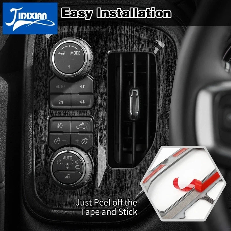 JIDIXIAN fit for Chevrolet Silverado for GMC Sierra 2019 2020 2021 2022 Car Console Air Conditioning Outlet Decoration Cover