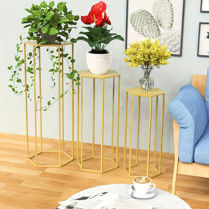 Large 6-sided 3-piece Storage Rack, Vase Decoration Bottle, Home Decoration, Party Decoration, Placing Cakes, Bouquets