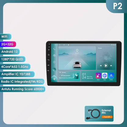 Hizpo Car Radio Android 13 For Chevrolet Silverado GMC Sierra Impala Traverse Avalanche Yukon Acadia Savana Stereo Carplay 2 Din