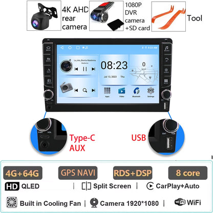 Car Radio Android 14 For Ford Fiesta Mk 6 2009 - 2018 Mirror Link AutoMotive Smart Car Systems GPS Navigation Bluetooth 8 Core