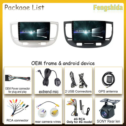 Android 2 din For Kia RIO 2 2005 - 2011 Car Radio Multimedia GPS Navigation Player Auto NO 2din DVD Screen Carplay Stereo WIFI