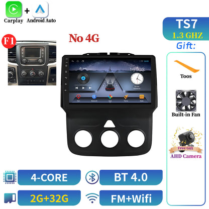 For Dodge RAM 1500 2500 2013-2019 Android 14 Multimedia Navigation Stereo Car Radio Wireless Carplay 2K QLED Head Unit Screen
