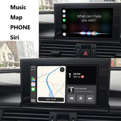 iManAuto Wireless CarPlay Module for Audi A6 A7 2012-2018 Android Auto Interface Bluetooth Audio Rear Camera Car Play