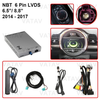 Wireless Carplay For MINI Cooper JWC R55 R56 R57 F55 F56 F57 Countryman F60 R60 Peaceman R61 CCC CIC NBT Android Auto Module Box