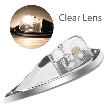 5pcs Truck SUV trailer trailer roof light yellow amber platinum color marker light LED roof warning light