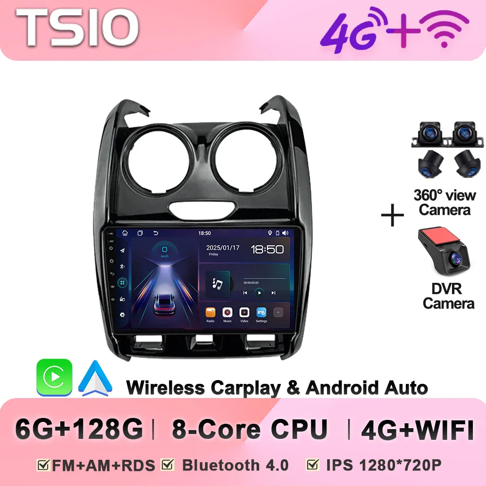 Car Multimedia Player For Renault Duster 2015 - 2021 For LADA Largus 2021 Automotive Multimedia Mirror Link Intelligent System