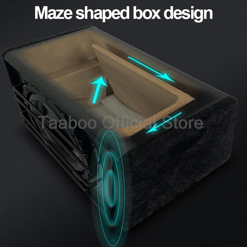 10 Inch 12V Super Subwoofer 800W High Power Car Speaker Car Audio Processor Fever DIY Car Active Amplifier Speaker Modification