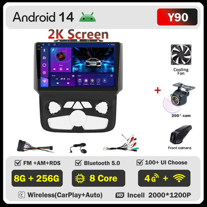 For Dodge Ram 1500 2500 3500 (2013-2019) Carplay Auto Screen Wireless Android Auto Car Intelligent Systems AutoMotive 8 Core DSP