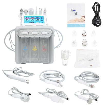 6 in1 Hydro Water Oxygen Jet Peel Machine Oxy Spray Facial Machine Cleaning RF Lifting Dermabrasion Skin Care Beauty Device Spa