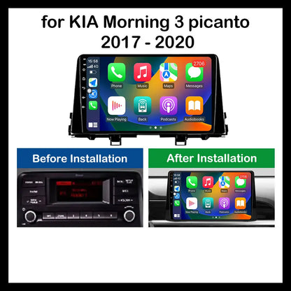 9 inch GPS Navigation for KIA Morning 3 picanto 2017 - 2020 Android Auto Car Radio Video Multimedia Player DSP Stereo Bluetooth