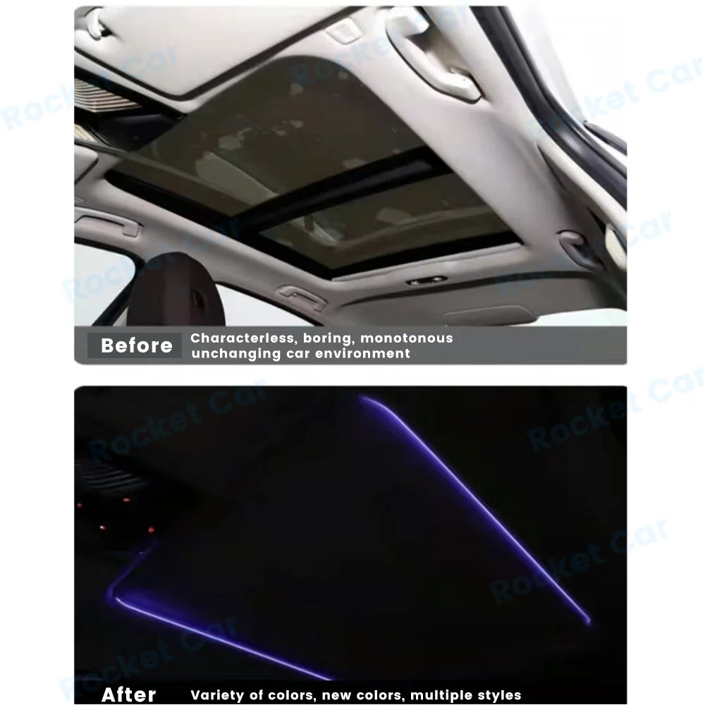 11 Colours Roof Panoramic Skylight Ambient Lights Refit For BMW G20 G30 G01 G05 3/5 Series X3 X4 X5 X6 X7 Car LED Sunroof Light
