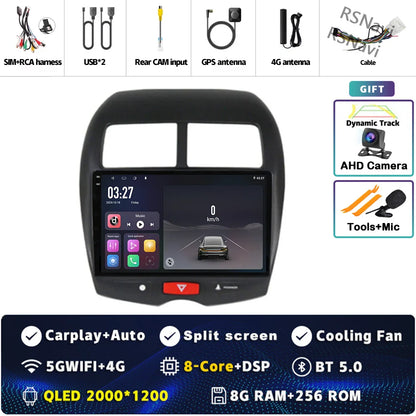 Android 14 For Mitsubishi ASX 1 2010 - 2016 2K QLED Android Car Radio Multimedia Video Player GPS Stereo CarPlay 4G Head Unit
