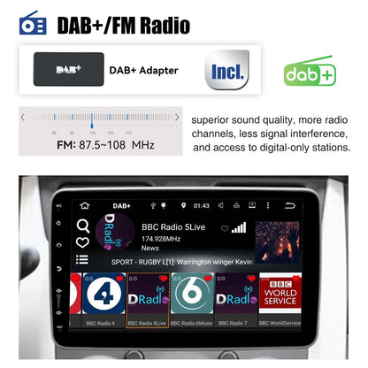 ESSGOO Android 14 10.1 Inch Universal Single Rotatable Car Radio Auto Carplay Multimedia Player GPS Navi Automotive Stereo