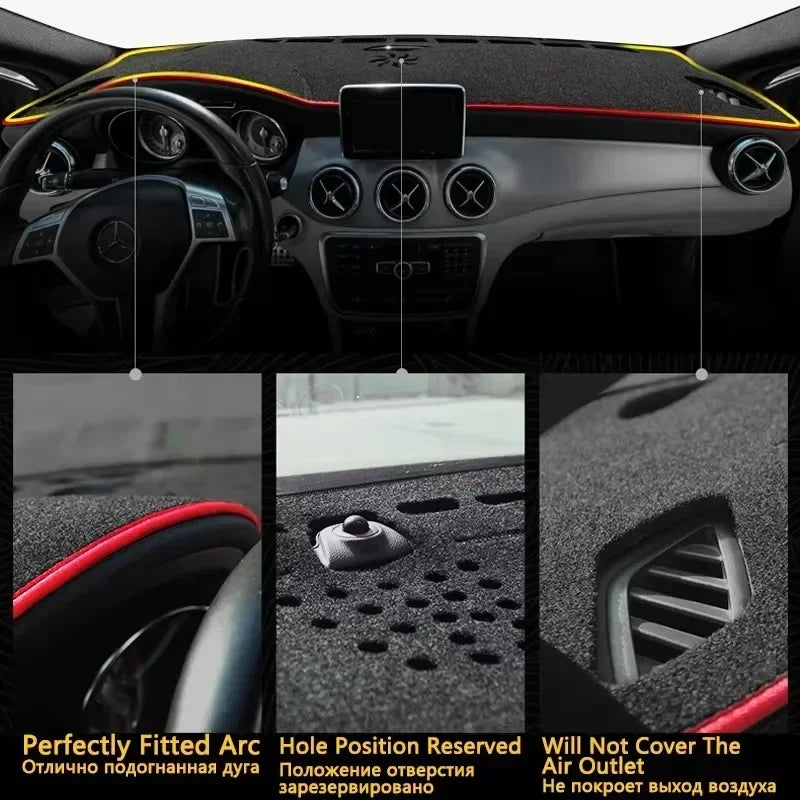 For Jaguar F-Type 2014-2024 Car Dustproof Anti-Slip Center Console Dash Mat Dashboard Cover Mat Sunshade Dashmat Car Accessories