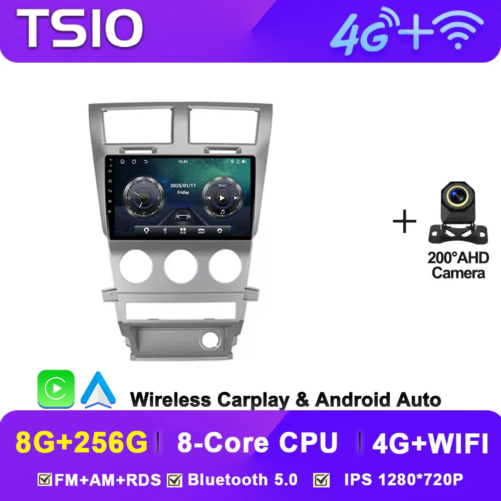 Car Multimedia Radio Player For Dodge Avenger JS 2007 - 2010 For Dodge Nitro 2006 - 2011 Android 14 2din Autoradio BT 5G Wifi