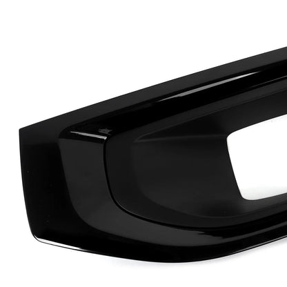 Pair Glossy Black Fog Lights Frame Shell Replace For 2015-2020 GMC Yukon / Yukon XL Fog Lights Bezel Cover Trim Chrome Auto Part