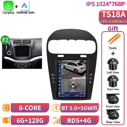 9.7inch Android 14 For Dodge Journey Fiat Freemont 2012-2014 Car Radio Multimedia Intelligent GPS Bluetooth Carplay Touch Screen