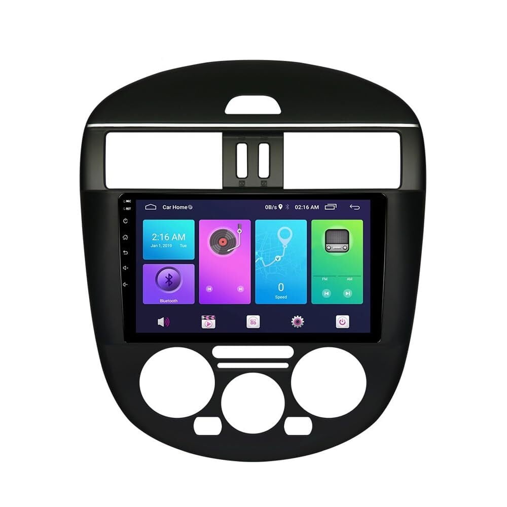 Sovob Android Car Stereo for Nissan TIIDA 2011-2015 MT AC 2 Din Radio GPS Navigation IPS Touch Screen Multimedia Player Support 4G Carplay SWC Wifi Mirror Link DSP BT(Size:8 core 4G+wifi 3G+32G)