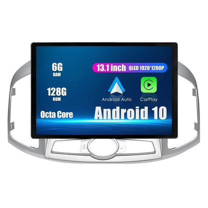 Sovob Android Radio CarPlay & Android Auto Autoradio Car Navigation Stereo Multimedia Player GPS Touchscreen RDS DSP BT WiFi Headunit Replacement For Chevrolet Captiva 2011-2017, if applicable