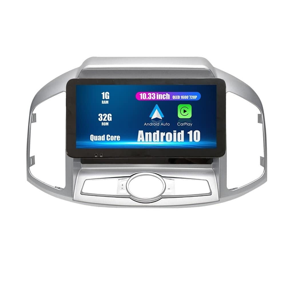 Sovob Android Radio CarPlay & Android Auto Autoradio Car Navigation Stereo Multimedia Player GPS Touchscreen RDS DSP BT WiFi Headunit Replacement For Chevrolet Captiva 2011-2017, if applicable