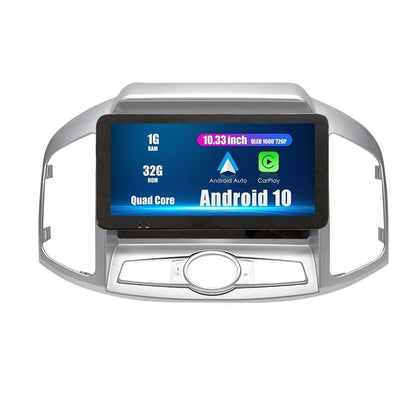 Sovob Android Radio CarPlay & Android Auto Autoradio Car Navigation Stereo Multimedia Player GPS Touchscreen RDS DSP BT WiFi Headunit Replacement For Chevrolet Captiva 2011-2017, if applicable