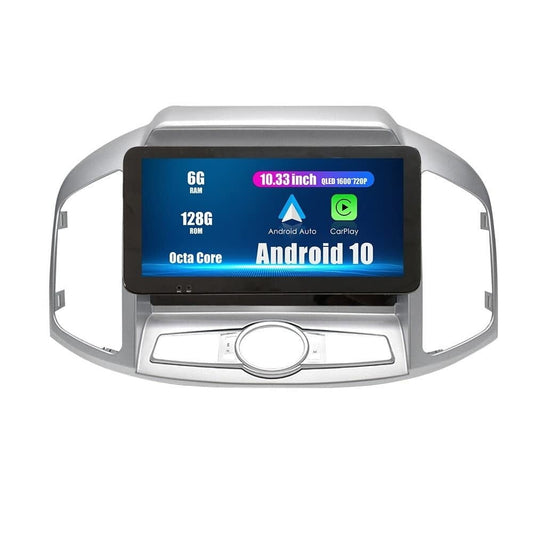 Sovob Android Radio CarPlay & Android Auto Autoradio Car Navigation Stereo Multimedia Player GPS Touchscreen RDS DSP BT WiFi Headunit Replacement For Chevrolet Captiva 2011-2017, if applicable