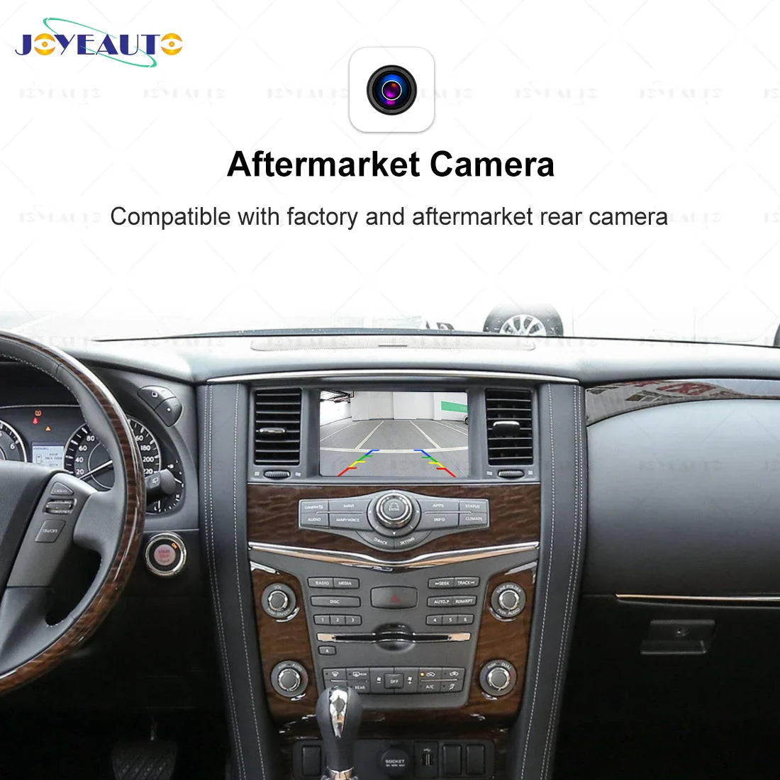 JoyeAuto Wireless Apple CarPlay for Nissan Patrol Y62 Y61 Y60 2020 2019 2018 Android Auto Navigation Car Play Mirroring AirPlay