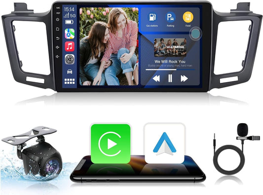 Car Radio for Toyota RAV4 20 -2018: [2G 64G] 10.1 Inch 1280 * 800 Touchscreen Stereo Head Unit Carplay Android Auto Bluetooth GPS Navigation WiFi FM RDS