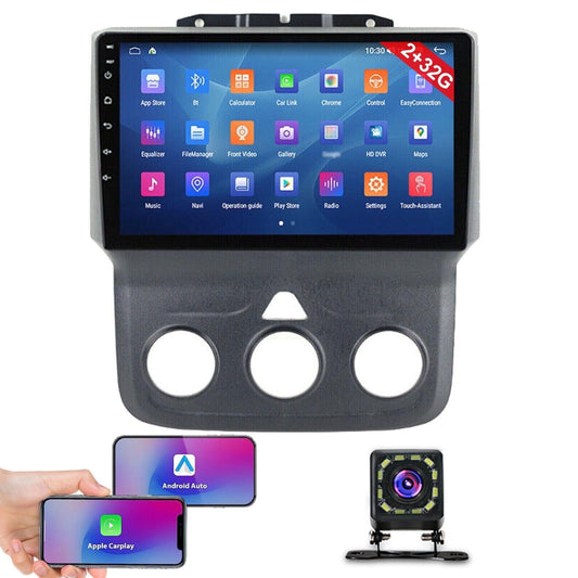 Zcargel Car Radio Stereo for 2013-2019 Dodge Ram 1500 2500 3500 Android 13.0 Head Unit 9" Touch Screen Carplay Andriod Auto DSP IPS Bluetooth GPS Navigation(2+32GB)