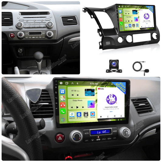 Zcargel Car Stereo Radio for 2006-2011 Honda Civic Android 13 Car Navigation 10" HD Touch Screen Bluetooth Wireless Apple CarPlay+Android auto, Support Mirror Link, 4+64G Honda Android host