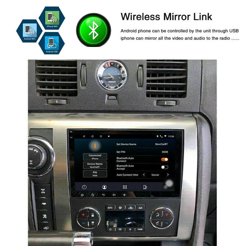 Android 12 Car Radio Stereo for GMC Chevrolet Buick Humme 8" Touch Screen Multimedia Player with Wireless CarPlay Android Auto Navigation Bluetooth Radio WiFi SWC MirrorLink 1G+16G Black