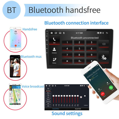 Car Radio Stereo for Jeep Compass 2017-2019, Carplay Andriod Auto GSP Navigation FM Bluetooth Wifi SWC, Android 13 10.1 Inch Touchscreen Car Multifunctional Player