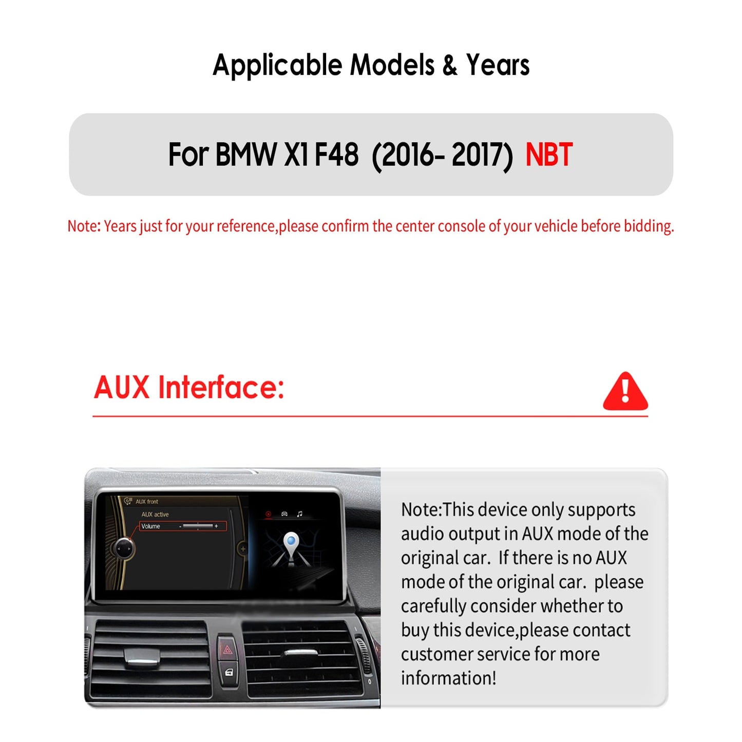 BMW     Android Auto Apple Carplay Bluetooth Wifi 4+32GB RDS DPS 10.33" Car Stereo Radio Head Unit GPS Navigation Player For BMW X1 F48 2016-2017 NBT