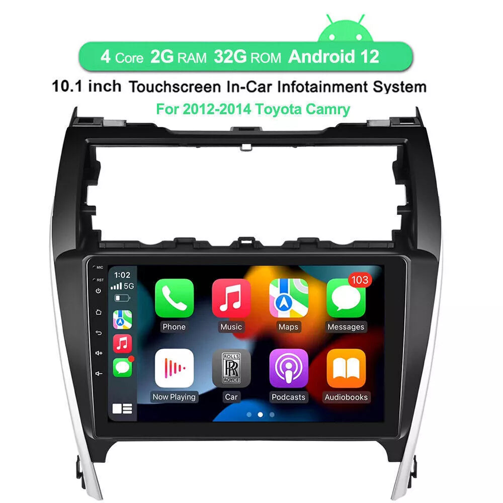 Toyota Android Head Unit   THONZER Car Stereo for Toyota Camry 2012-2014 with CarPlay, Android, GPS Navigation, 2GB+32GB
