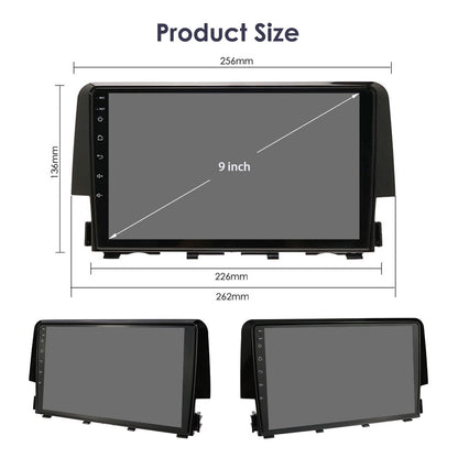 For Honda Civic 2016-2021 Android 12 Carplay GPS Navigation Wifi 2+32GB Car Stereo Radio Player Honda Android host