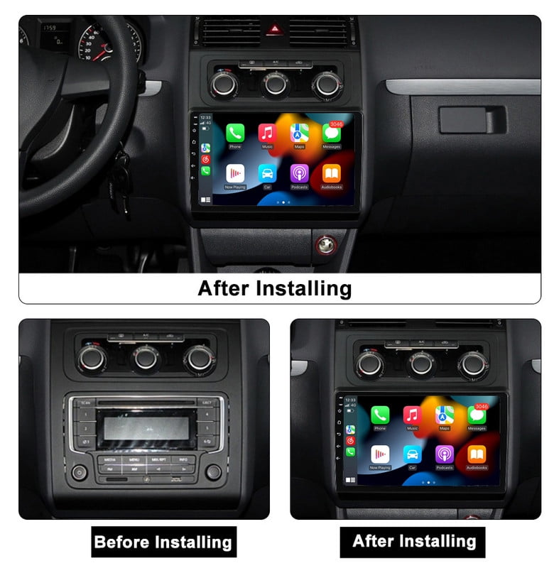 RoverOne 4+64GB Car Stereo CarPlay GPS Navigation Bluetooth for Volkswagen Touran 2 1T 2010-2015 Android Touch Screen Player