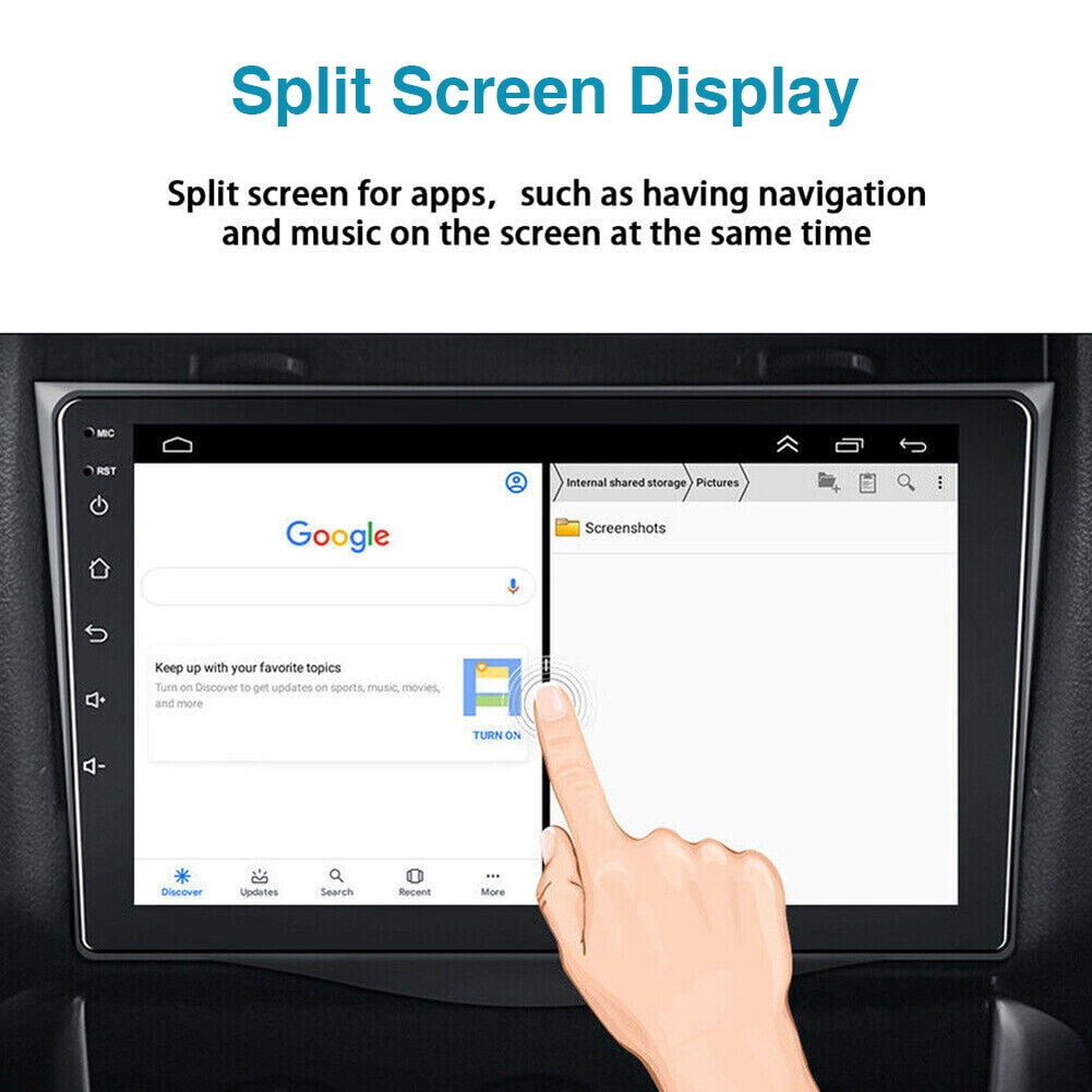 Toyota Android Head Unit   iSpchen Car Radio Stereo for 2007-2012 Toyota RAV4, Android 13 9 inch Car Navigation, with Carplay Android Auto GPS/FM/Wifi/USB