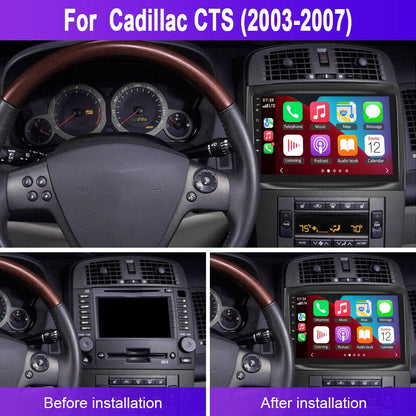 Car Radio for Cadillac CTS 2003-2007, Android 13 Stereo Replacement,Steering Wheel Control,Build in Wireless carplay Android Auto