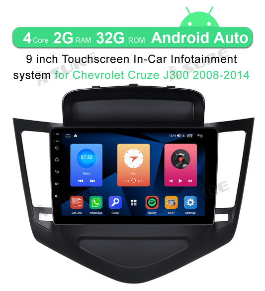 Junhua Android 10 Car Stereo Radio for Chevrolet Chevy Cruze 2008-2014, 9" Screen