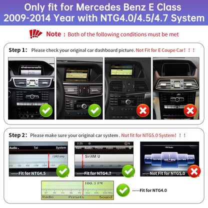 Mercedes-Benz Android Head Unit    Road Top 12.3'' Android 13 Car Radio Wireless Carplay Touchscreen for Mercedes Benz E Class W212 2009-2014 Year, 8+256 GB Car Stereo, Support Wirless Android Auto, Navigation, Camera