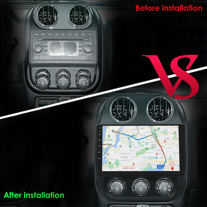 Android 12.0 Wifi RDS Car Stereo Radio Head Unit Carplay GPS Navigation Player For Jeep Compass Patriot 2011 2012 2013 2014 2015 2016 2017