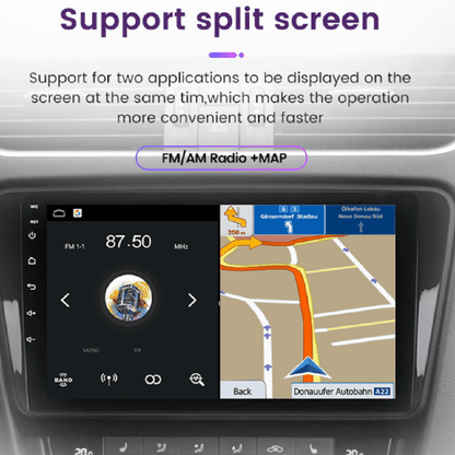 iSpchen 9 Inch Car Navigation for 2007-2012 Jeep Wrangler (4-Door Version), Android 13.0 2+32G Car Stereo Radio With Carplay Function GPS Navi